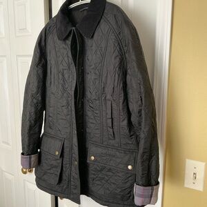 Barbour Beadnell polar quilt jacket.black, size 14US. Never worn.